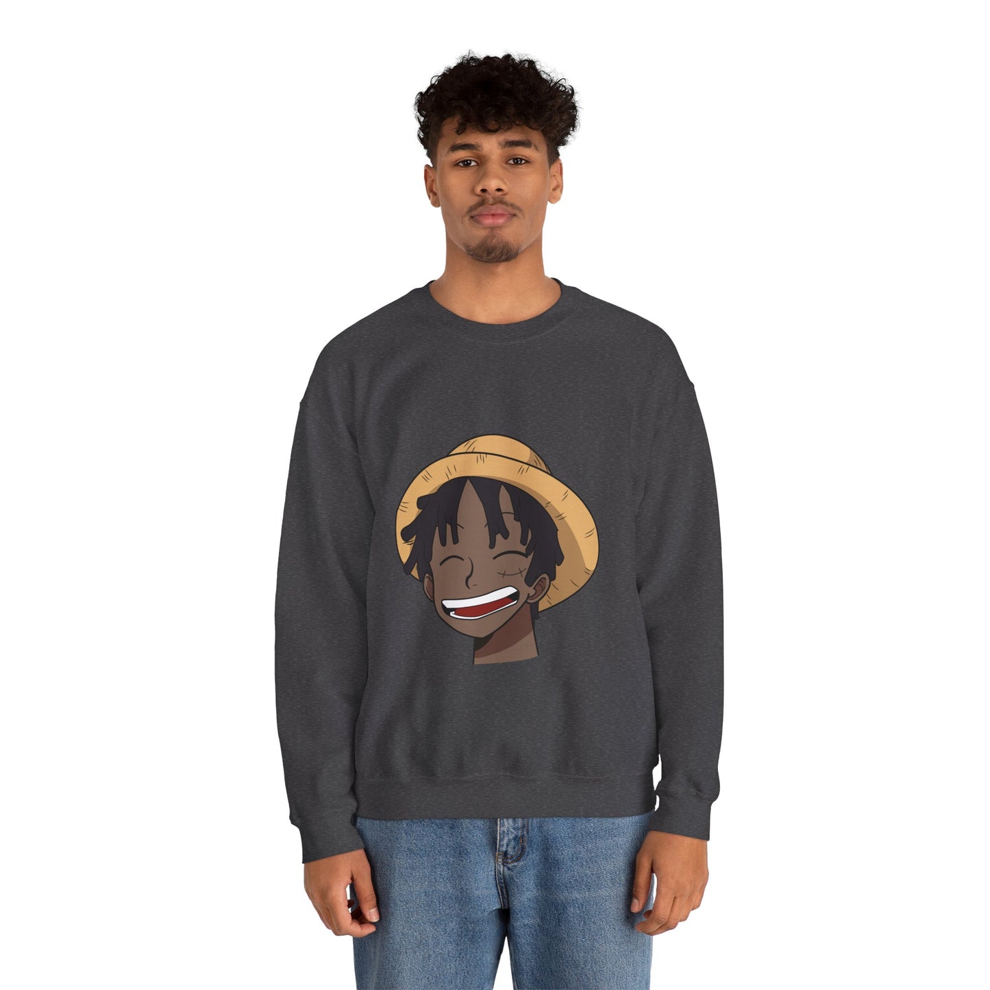 Black Luffy Crewneck Sweatshirt Heavy Blend™