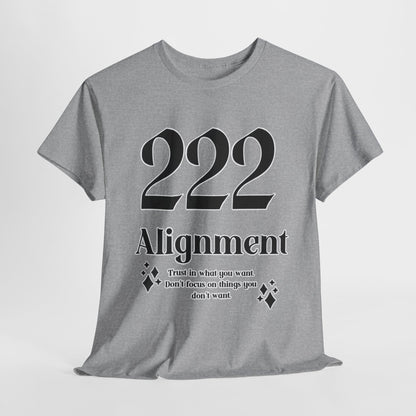 222 Alignment T-Shirt Angel Numbers x BLK
