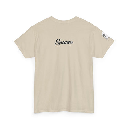 Human Being Shipping Label 100% Cotton Tee x BLK