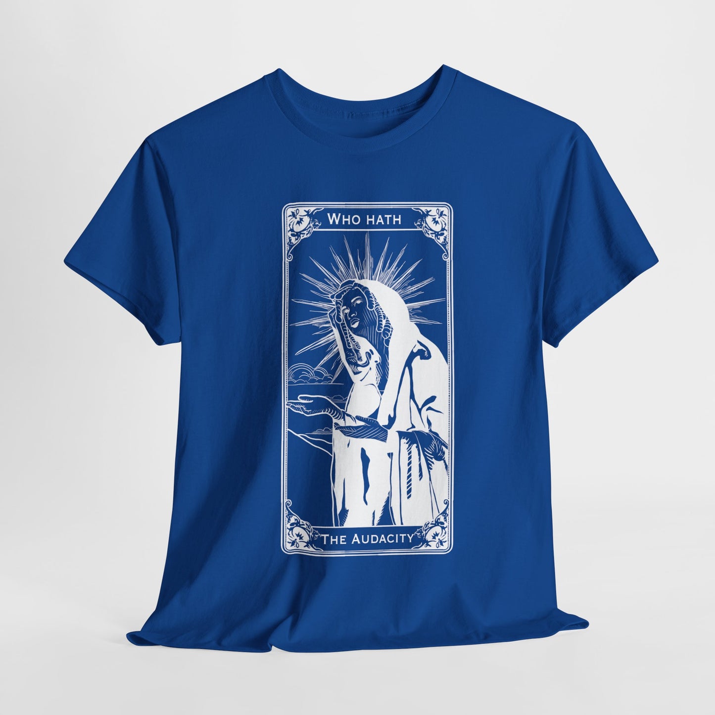 The Audacity Tarot Card 100% Cotton Tee x WHT