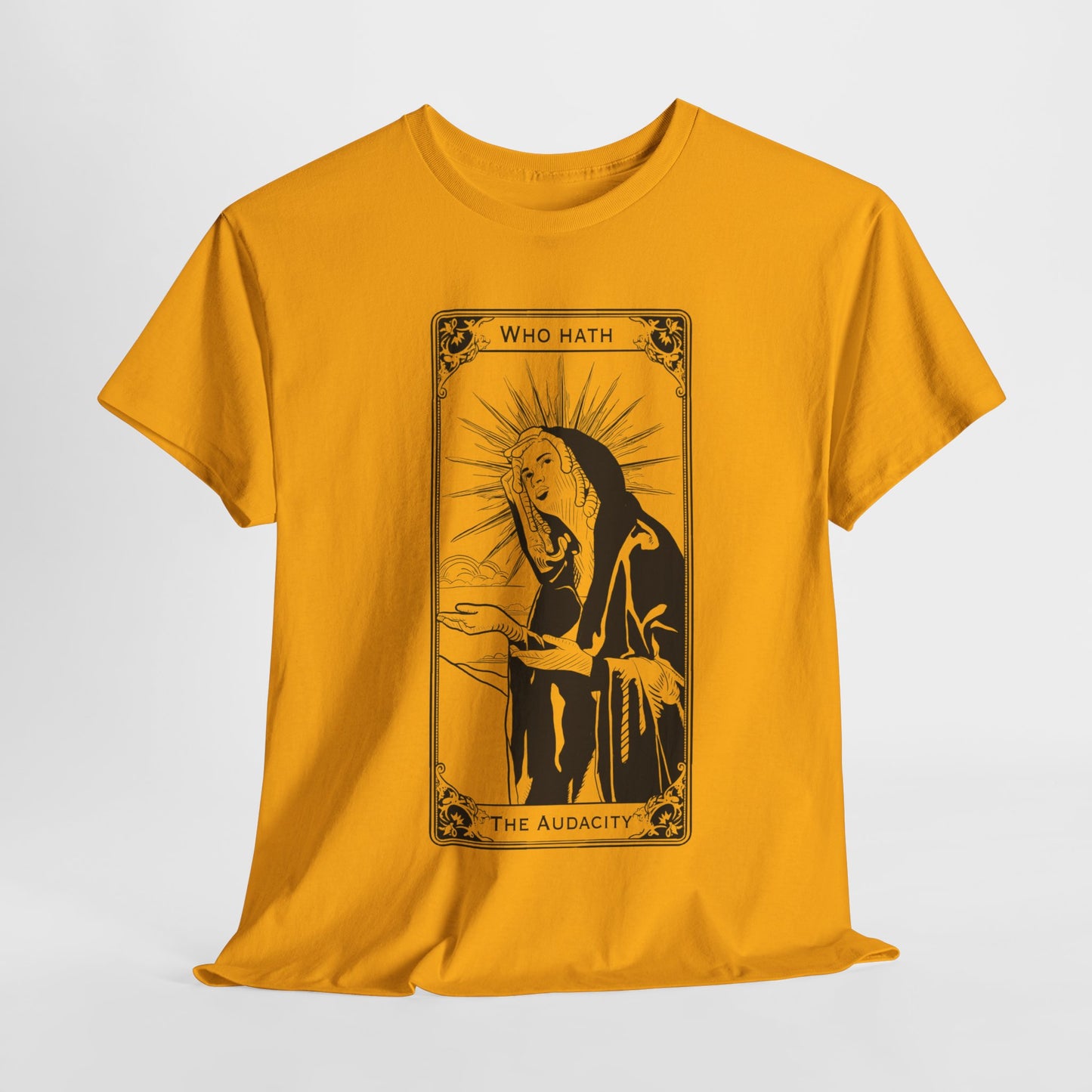 The Audacity Tarot Card 100% Cotton Tee x BLK