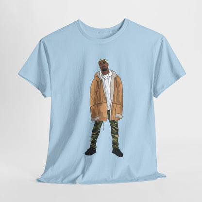 Blonde Ye 450 Cloud Black Tee Heavy Cotton