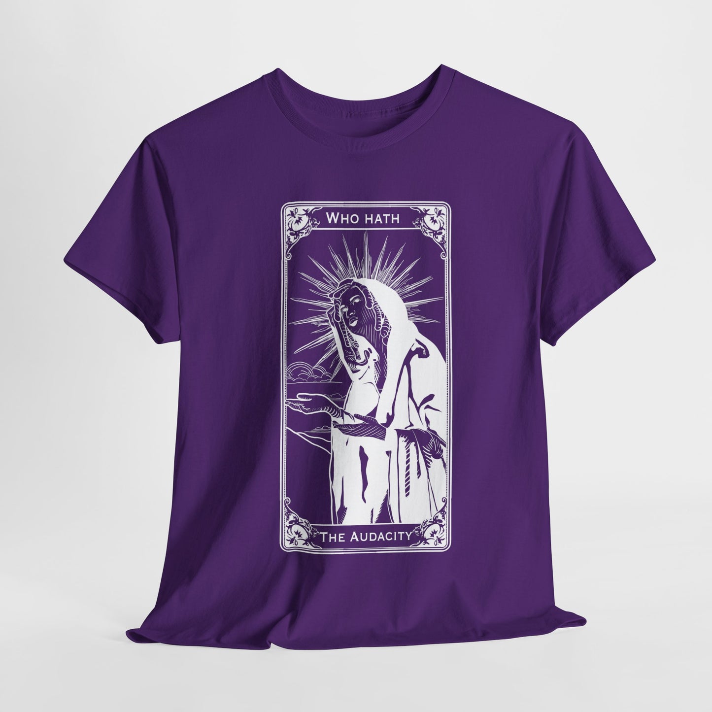 The Audacity Tarot Card 100% Cotton Tee x WHT