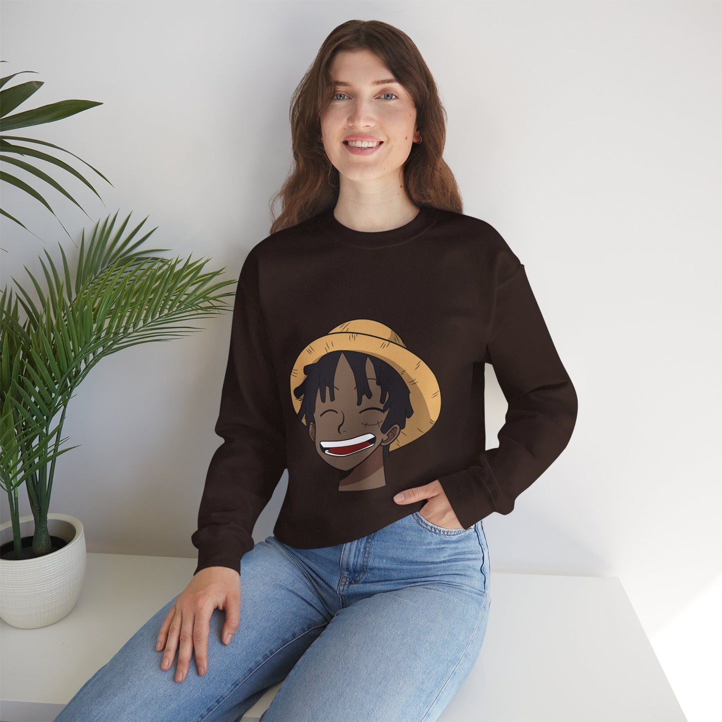 Black Luffy Crewneck Sweatshirt Heavy Blend™