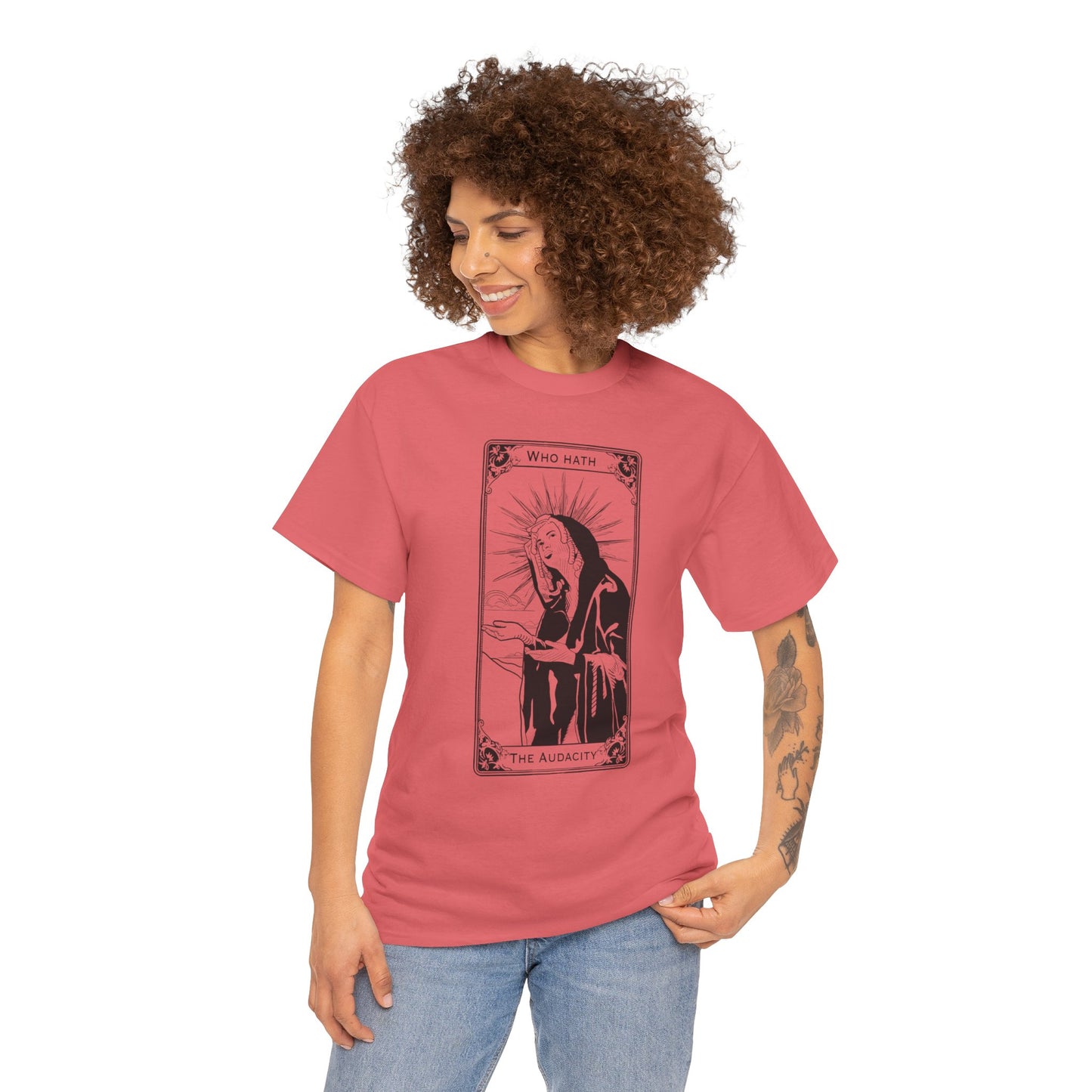 The Audacity Tarot Card 100% Cotton Tee x BLK
