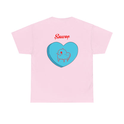 Conversation Heart Duck Sawse Logo Tee Heavy Cotton 06