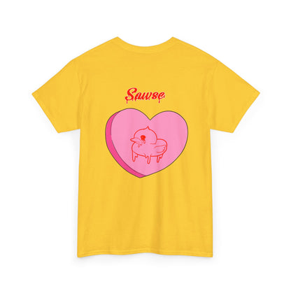 Conversation Heart Duck Sawse Logo Tee Heavy Cotton 05