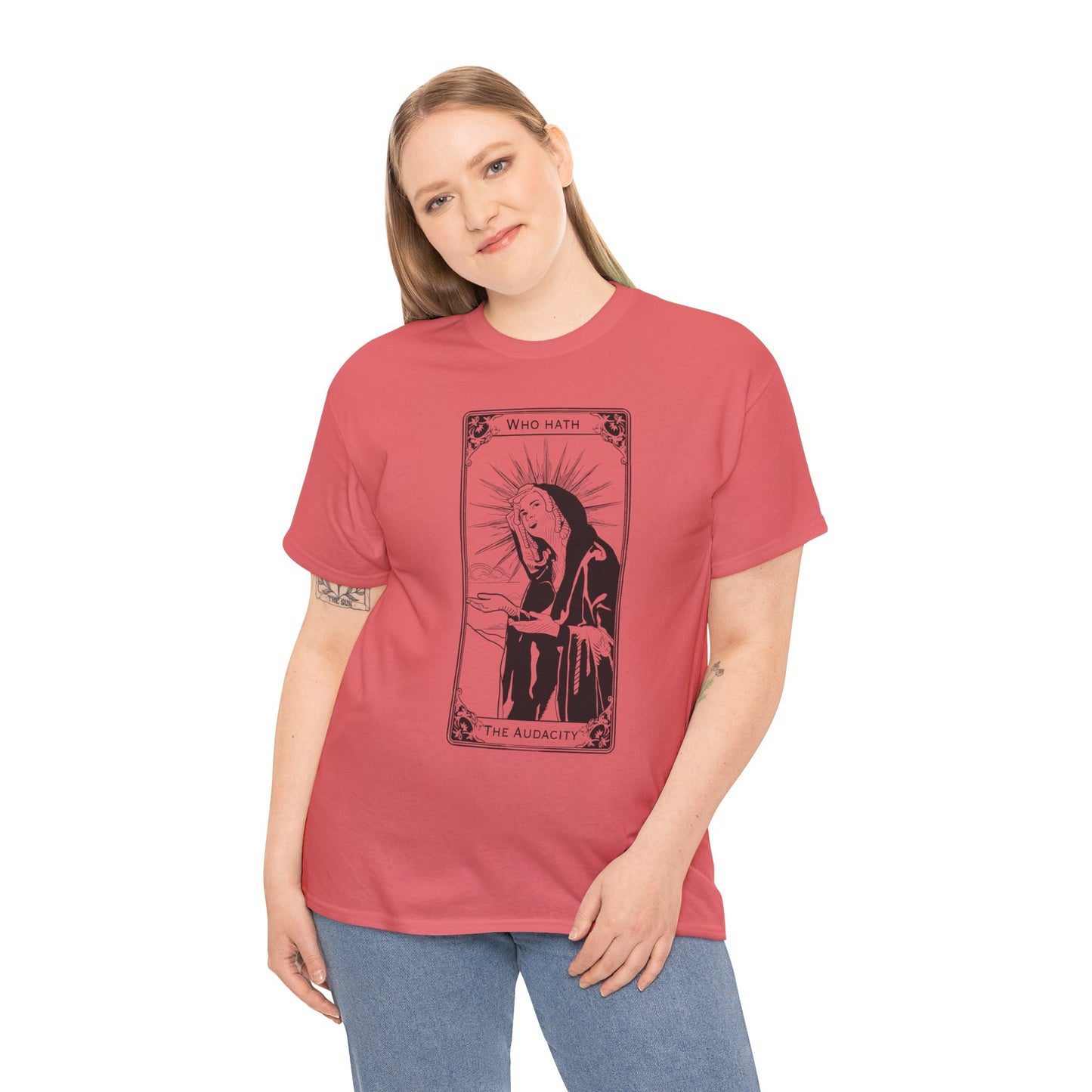 The Audacity Tarot Card 100% Cotton Tee x BLK