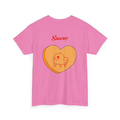 Conversation Heart Duck Sawse Logo Tee Heavy Cotton 01