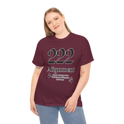 222 Alignment T-Shirt Angel Numbers x BLK