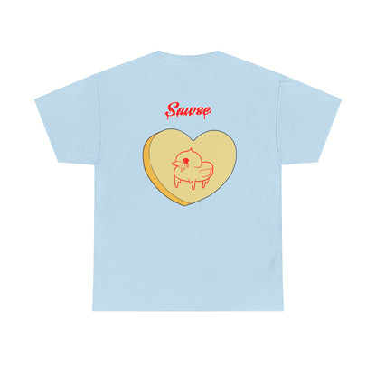 Conversation Heart Duck Sawse Logo Tee Heavy Cotton 04