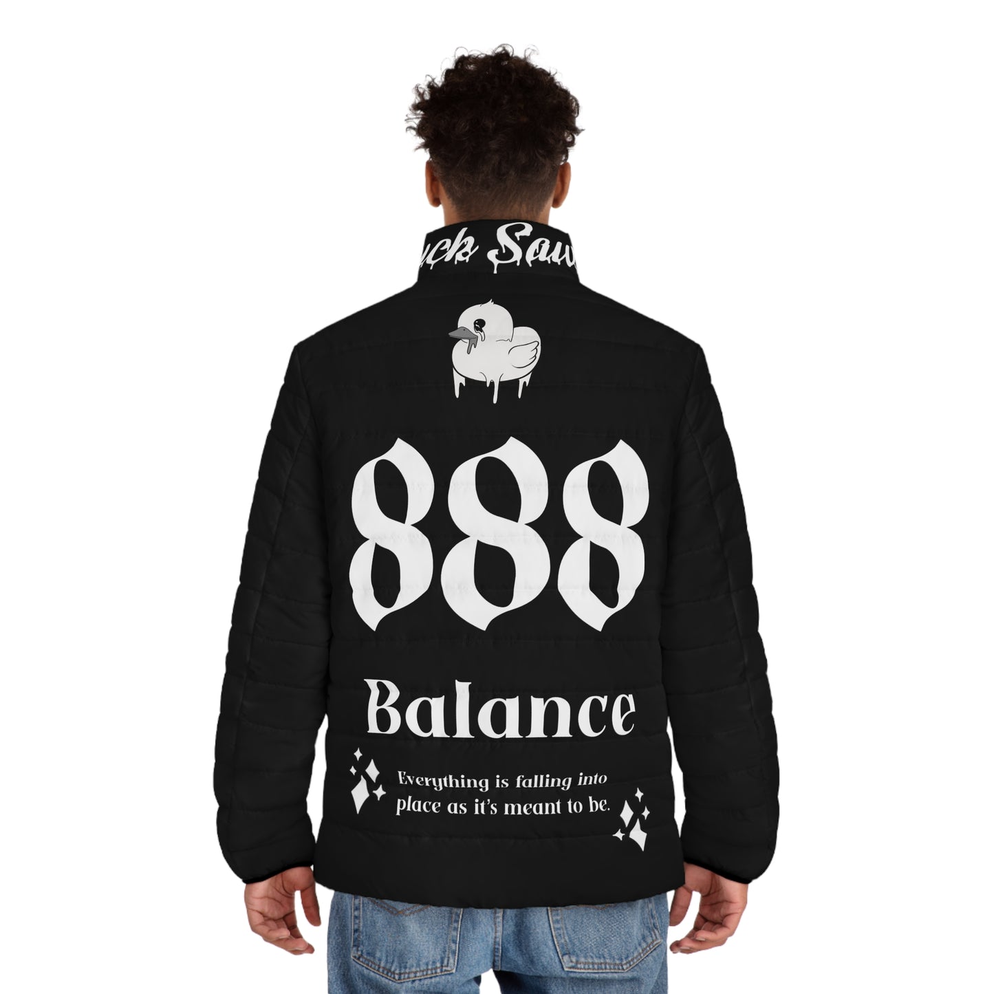 Men's 888 Angel Number Puffer Jacket (AOP)