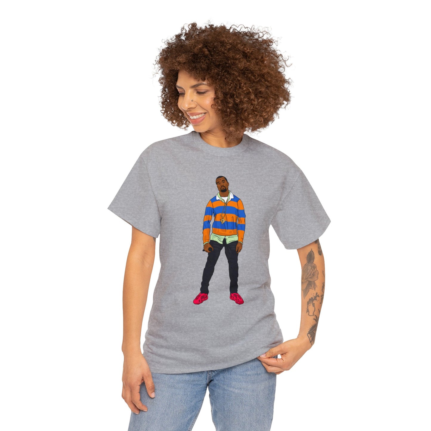 Ye College Dropout Unisex Heavy Cotton Foam Runner Vermilion Tee