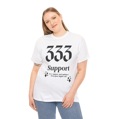 333 Support T-Shirt Angel Numbers x BLK