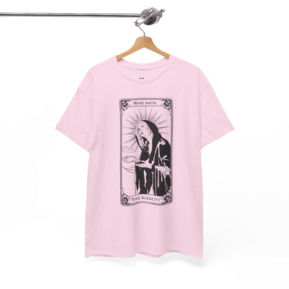 The Audacity Tarot Card 100% Cotton Tee x BLK