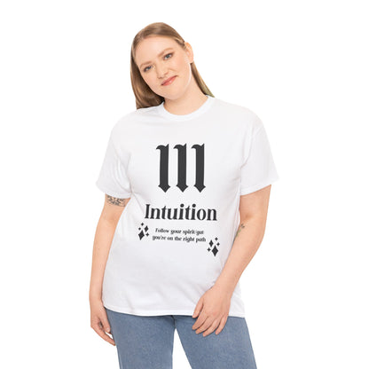 111 Intuition T-Shirt Angel Numbers x BLK
