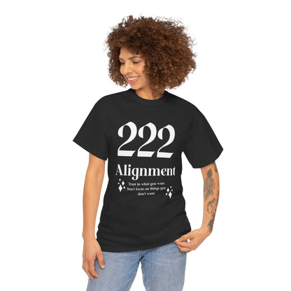 222 Alignment T-Shirt Angel Numbers x WHT