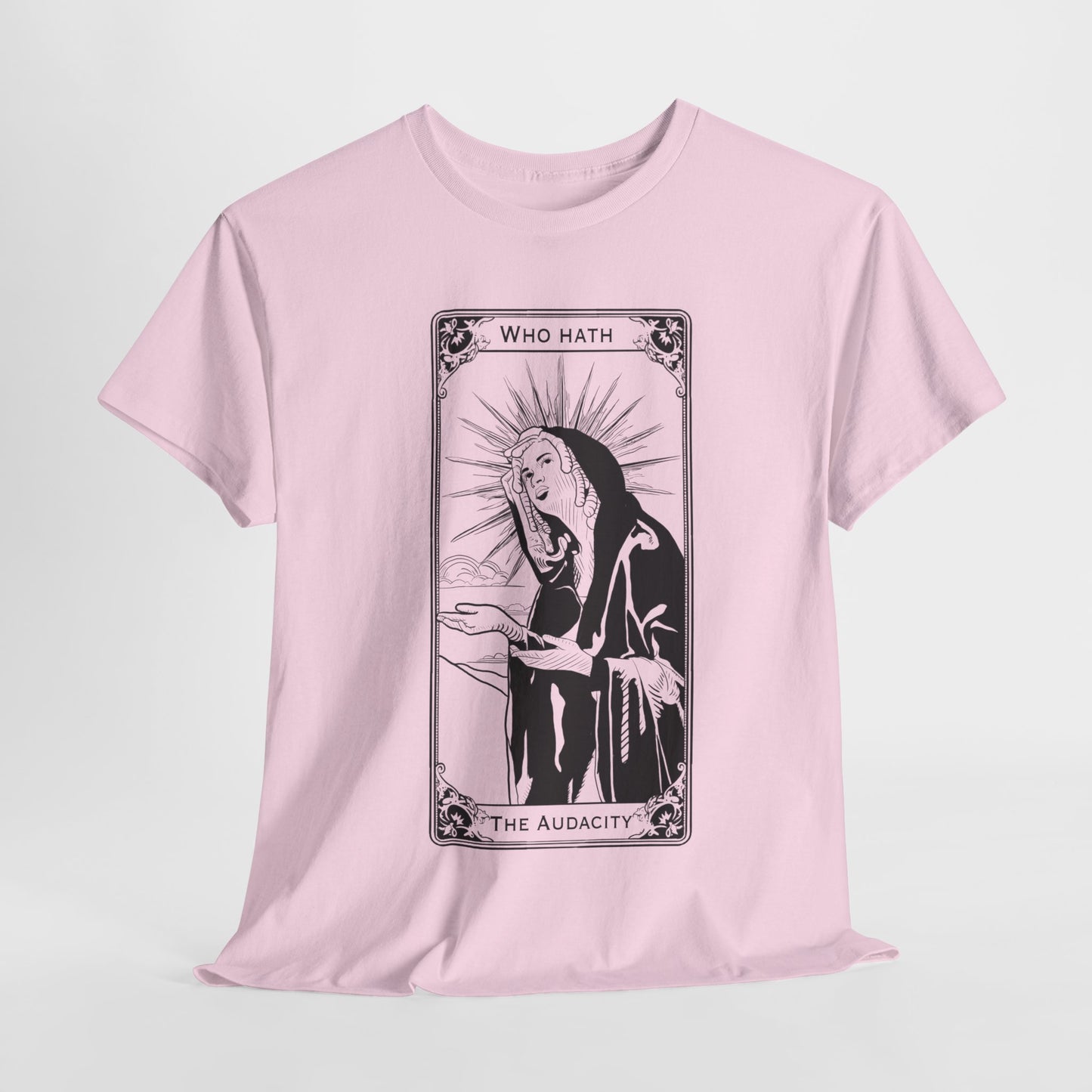 The Audacity Tarot Card 100% Cotton Tee x BLK