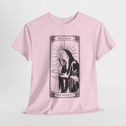 The Audacity Tarot Card 100% Cotton Tee x BLK