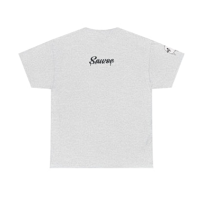 Human Being Shipping Label 100% Cotton Tee x BLK