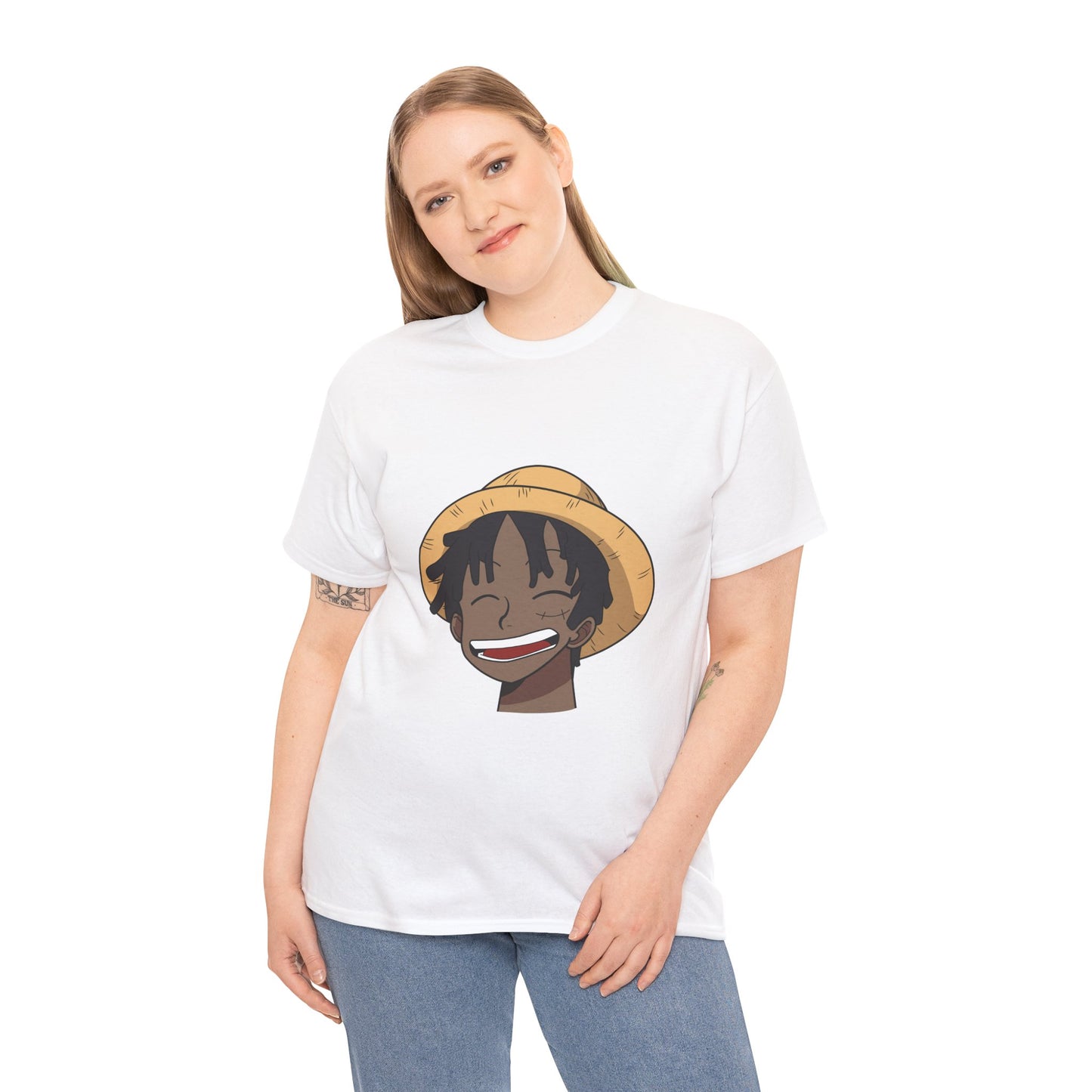Black Luffy Card 100% Cotton Tee