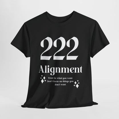 222 Alignment T-Shirt Angel Numbers x WHT