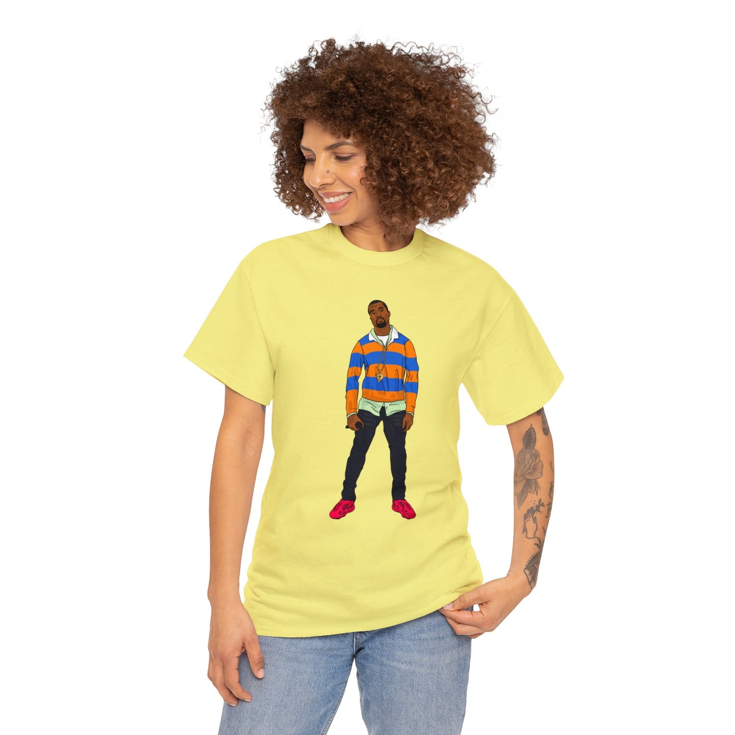 Ye College Dropout Unisex Heavy Cotton Foam Runner Vermilion Tee