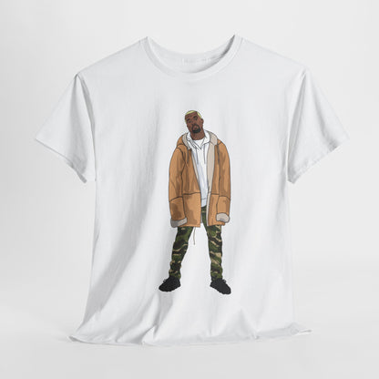Blonde Ye 450 Cloud Black Tee Heavy Cotton