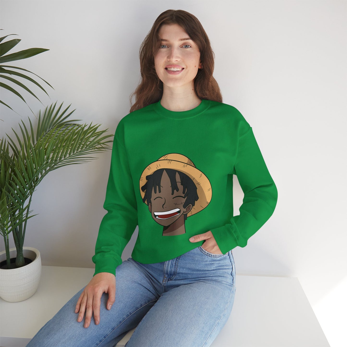 Black Luffy Crewneck Sweatshirt Heavy Blend™