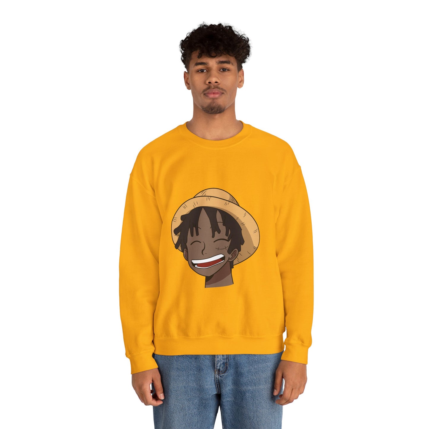 Black Luffy Crewneck Sweatshirt Heavy Blend™
