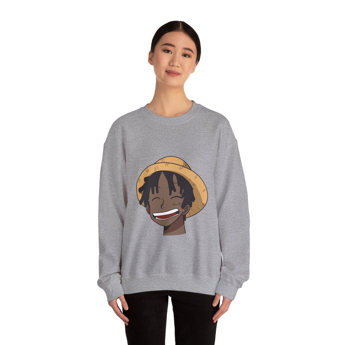 Black Luffy Crewneck Sweatshirt Heavy Blend™