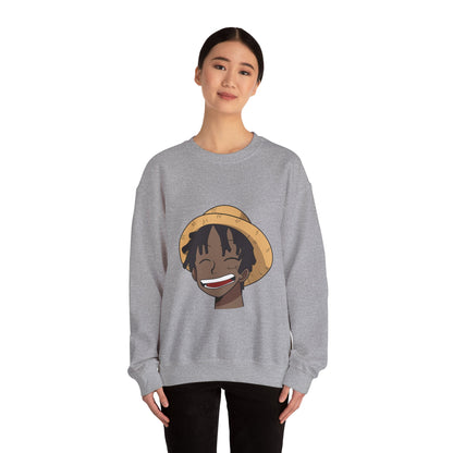 Black Luffy Crewneck Sweatshirt Heavy Blend™