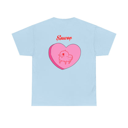Conversation Heart Duck Sawse Logo Tee Heavy Cotton 05