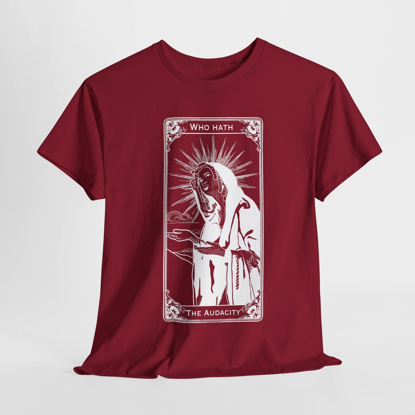 The Audacity Tarot Card 100% Cotton Tee x WHT