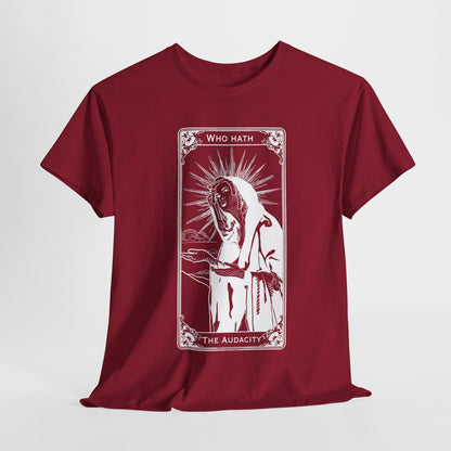 The Audacity Tarot Card 100% Cotton Tee x WHT