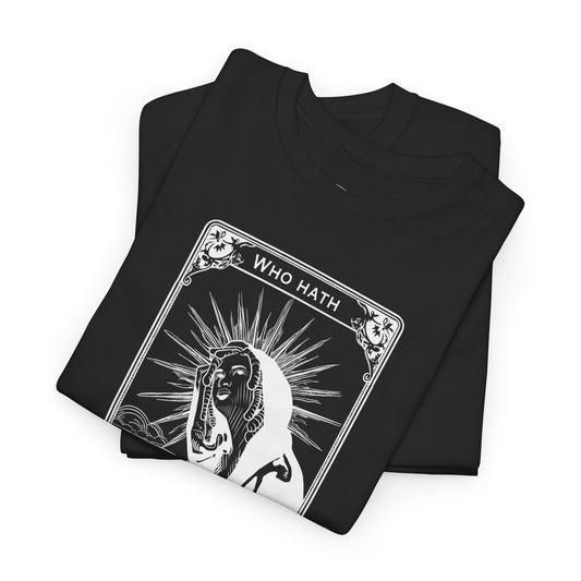 The Audacity Tarot Card 100% Cotton Tee x WHT