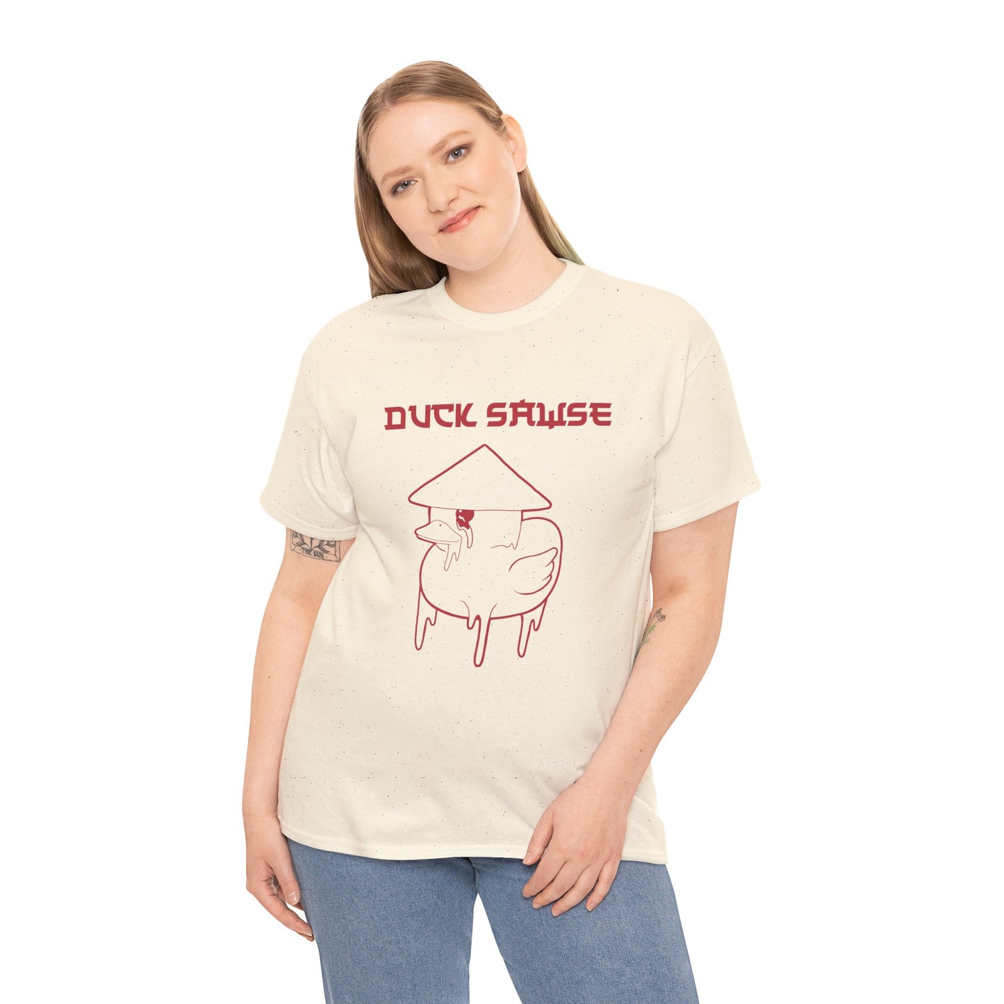 Duck Sawse Chinese Take-Out Logo 100% Cotton Tee