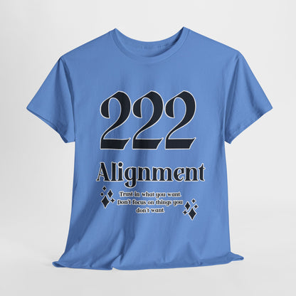 222 Alignment T-Shirt Angel Numbers x BLK