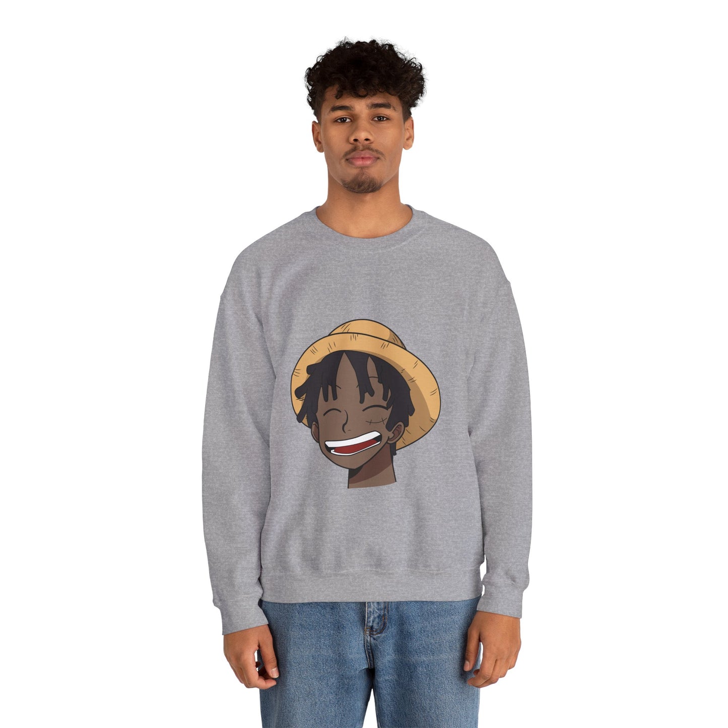 Black Luffy Crewneck Sweatshirt Heavy Blend™