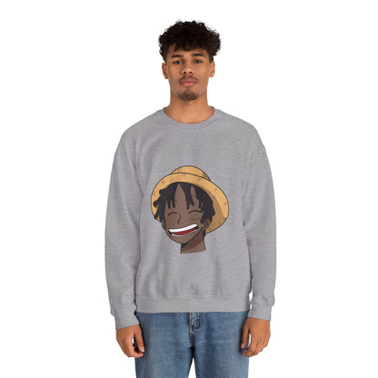 Black Luffy Crewneck Sweatshirt Heavy Blend™