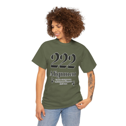 222 Alignment T-Shirt Angel Numbers x BLK