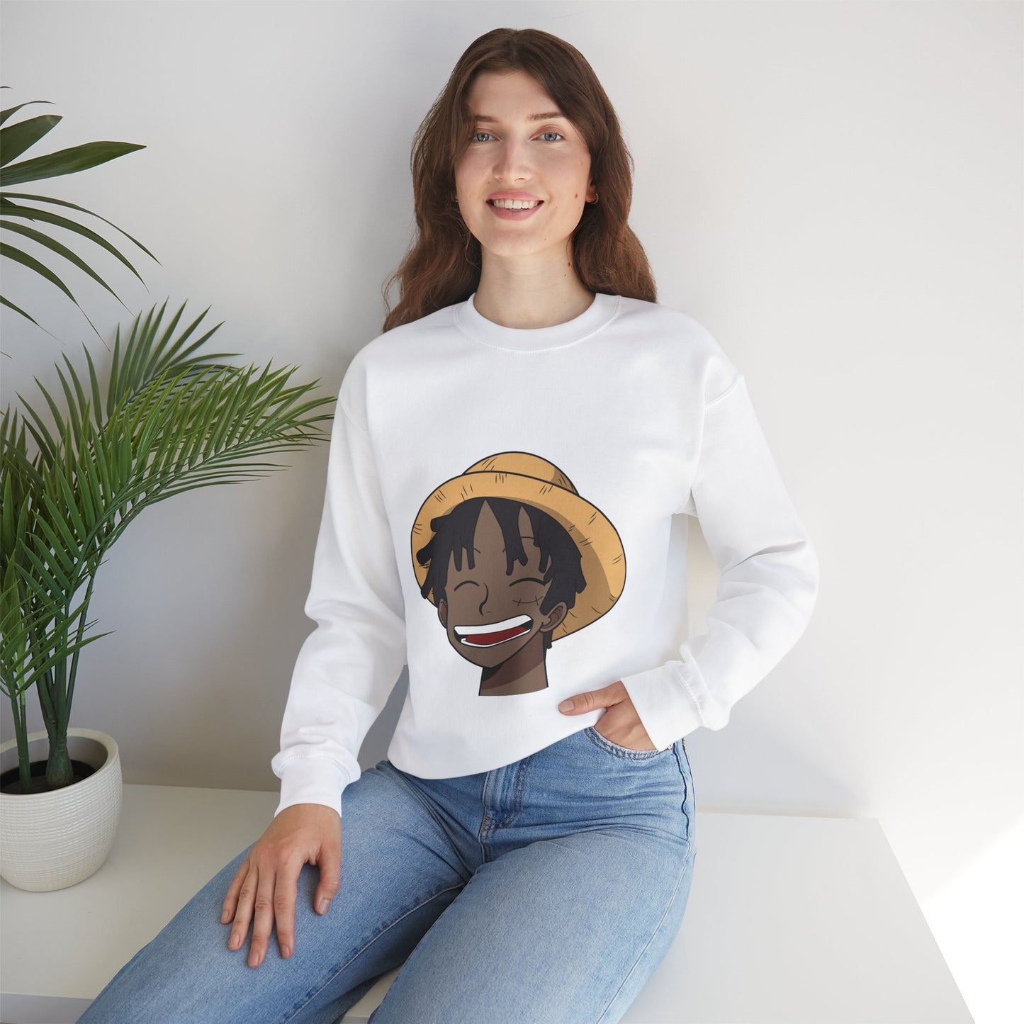 Black Luffy Crewneck Sweatshirt Heavy Blend™