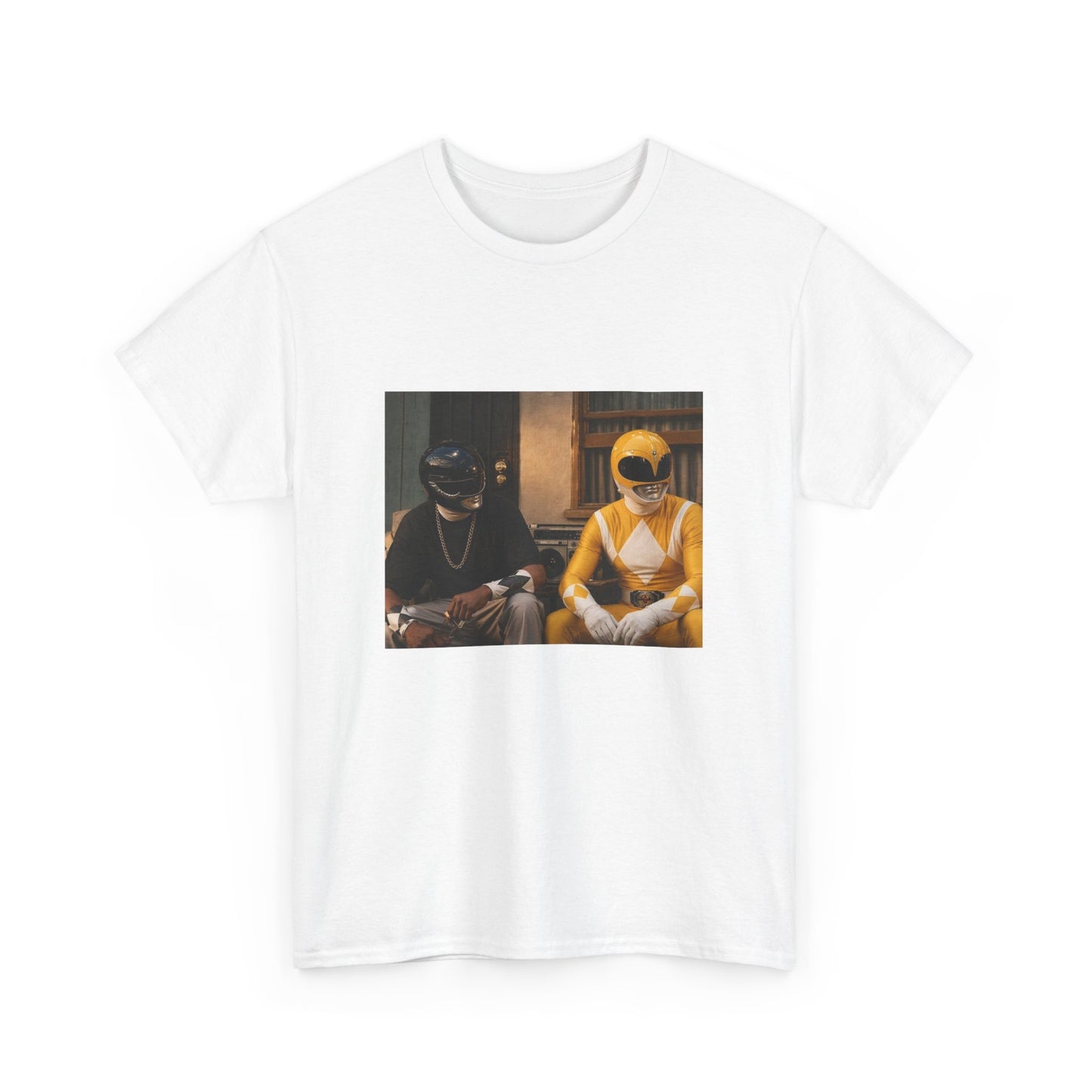 Friday x Black & Yellow Ranger T-Shirt — Retro Power Rangers Design