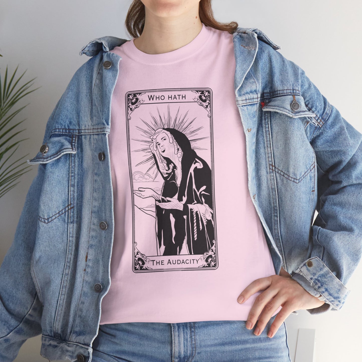 The Audacity Tarot Card 100% Cotton Tee x BLK
