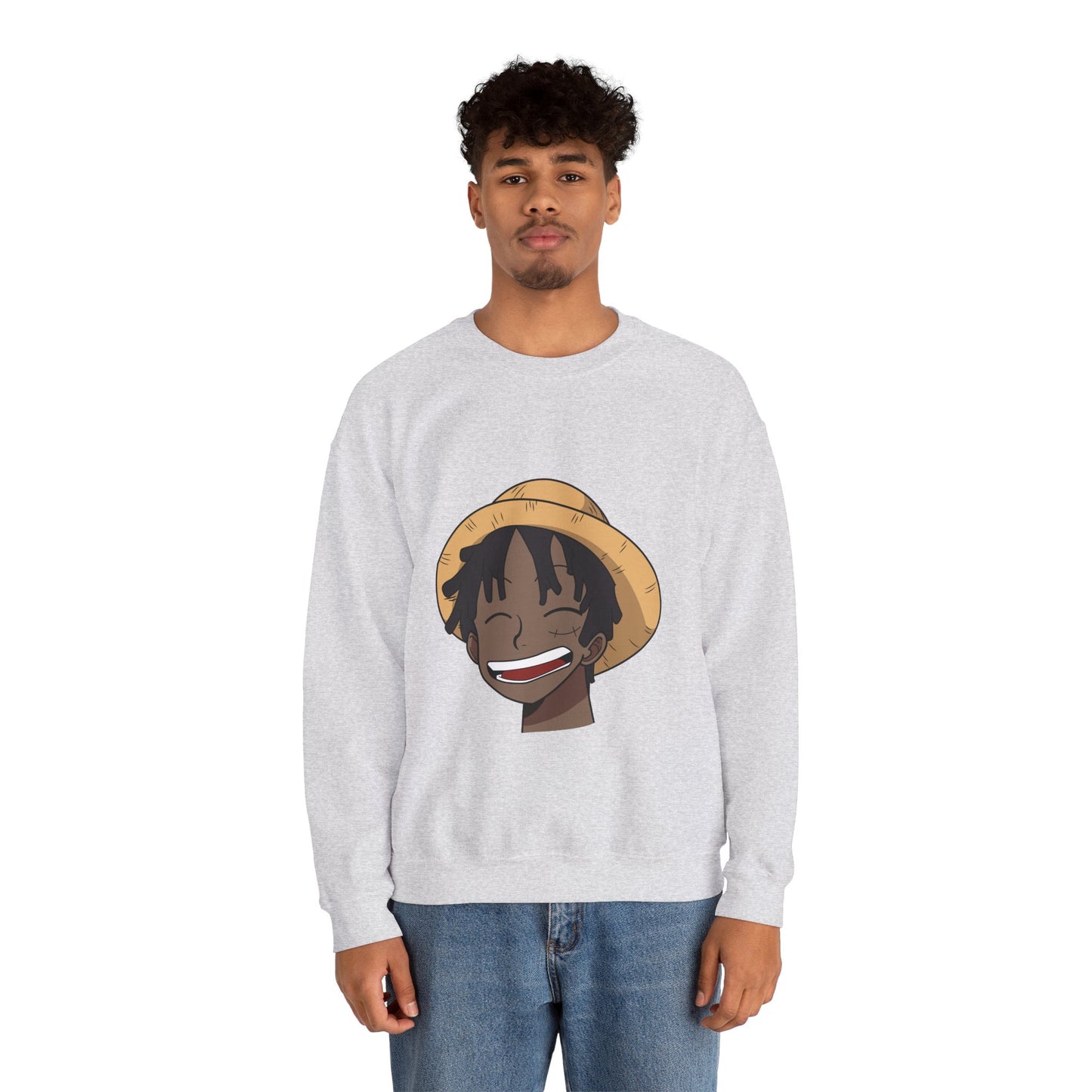 Black Luffy Crewneck Sweatshirt Heavy Blend™