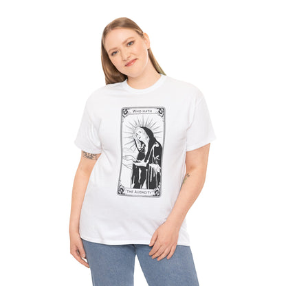 The Audacity Tarot Card 100% Cotton Tee x BLK