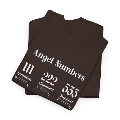 Angel Numbers - ALL WHT Heavy Cotton T-Shirt