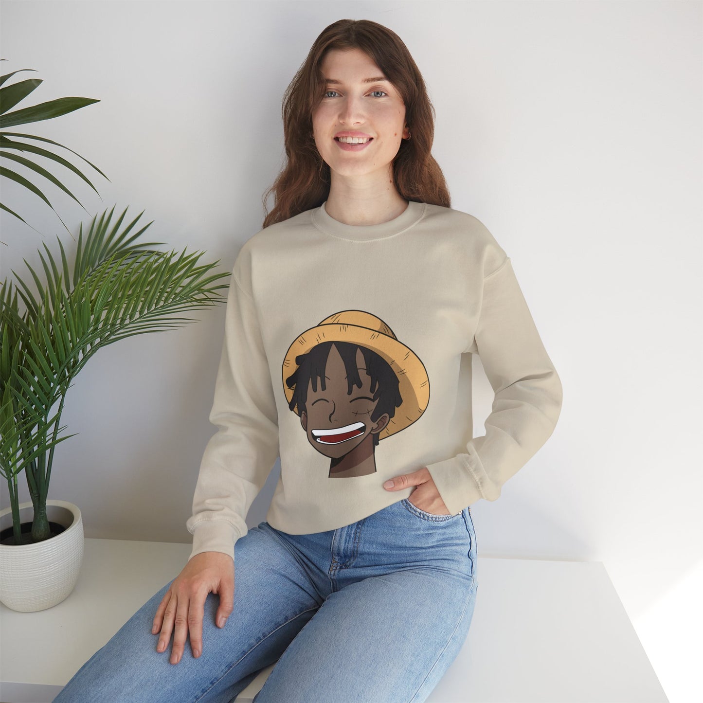 Black Luffy Crewneck Sweatshirt Heavy Blend™