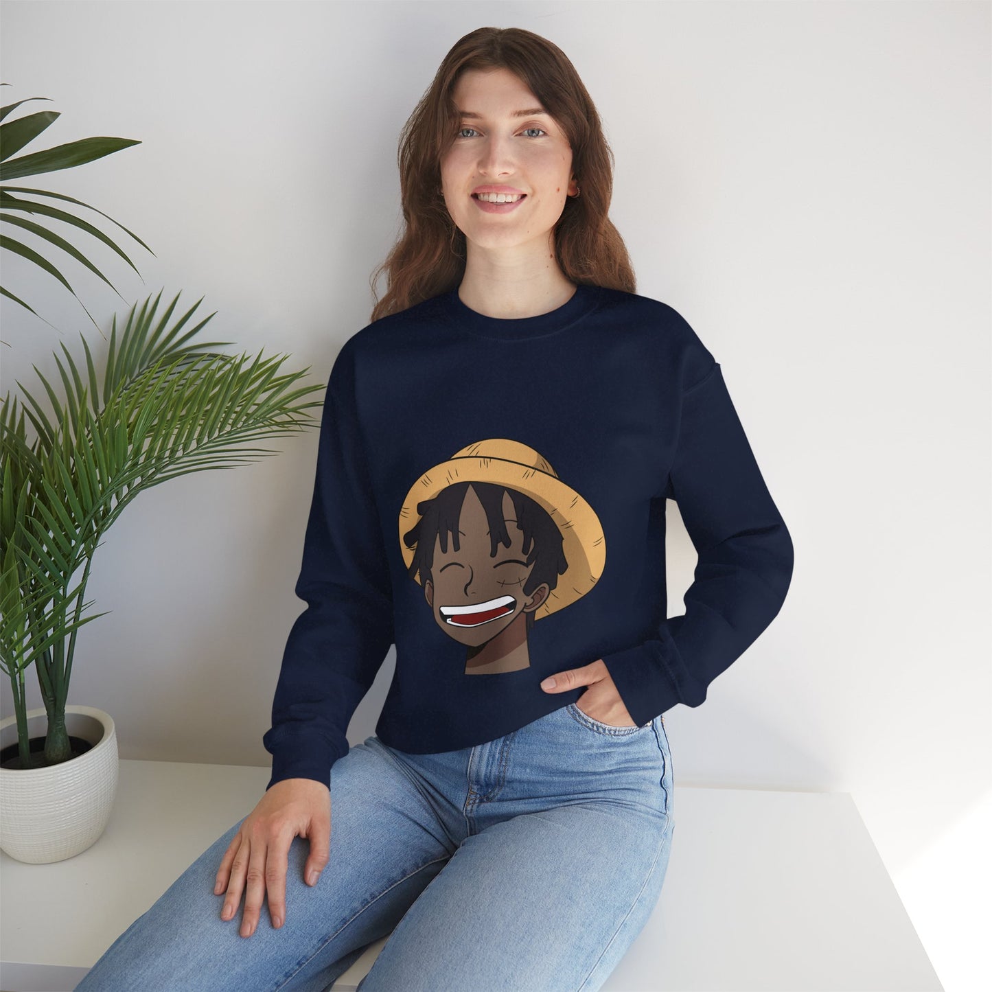 Black Luffy Crewneck Sweatshirt Heavy Blend™