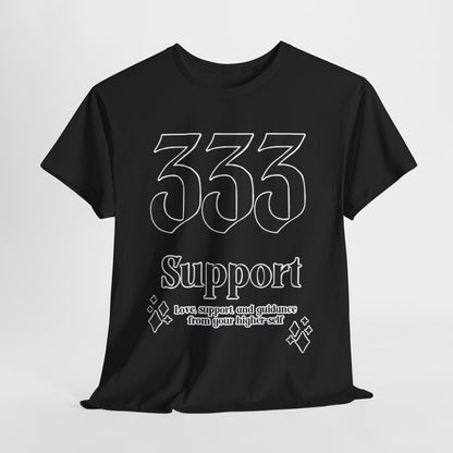 333 Support T-Shirt Angel Numbers x BLK